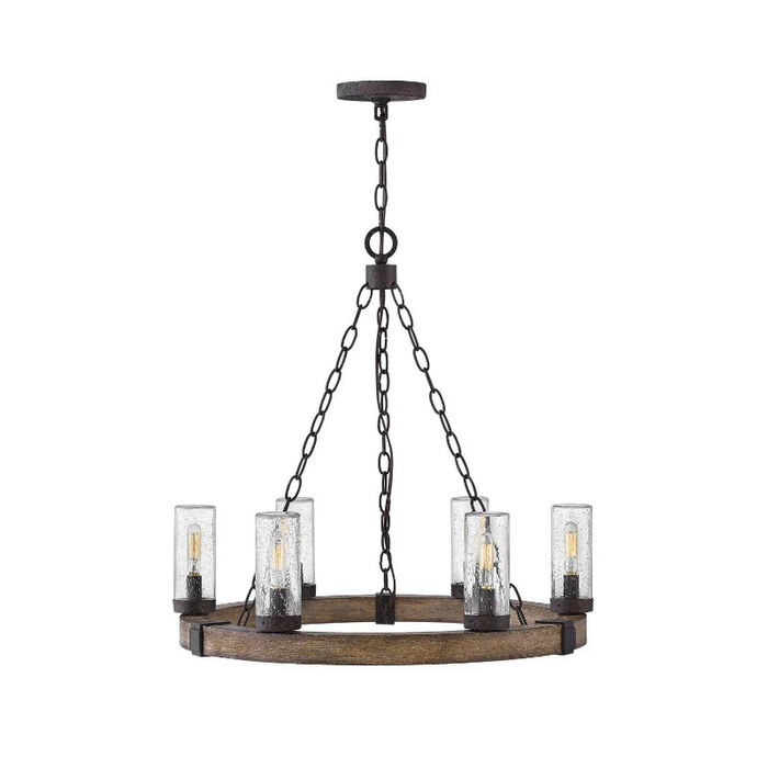 Hinkley 29206 Sawyer 6-lt 24" LED Outdoor Chandelier