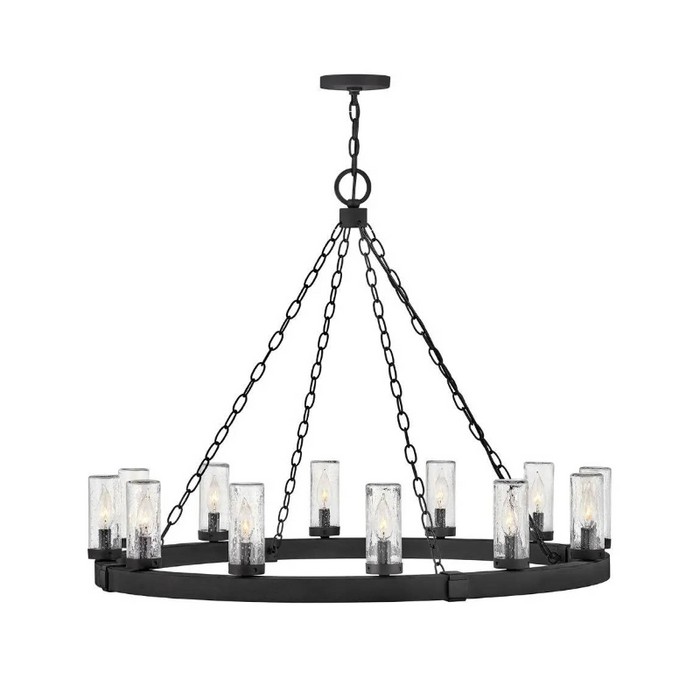 Hinkley 29207 Sawyer 12-lt 38" LED Outdoor Chandelier