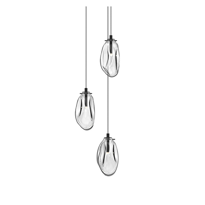 Sonneman 2971 Liquid 3-lt 14" LED Round Chandelier