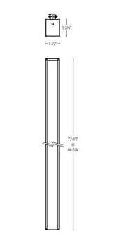 Nora NTE-LIN LED 2' Tunable T-Line Linear Track