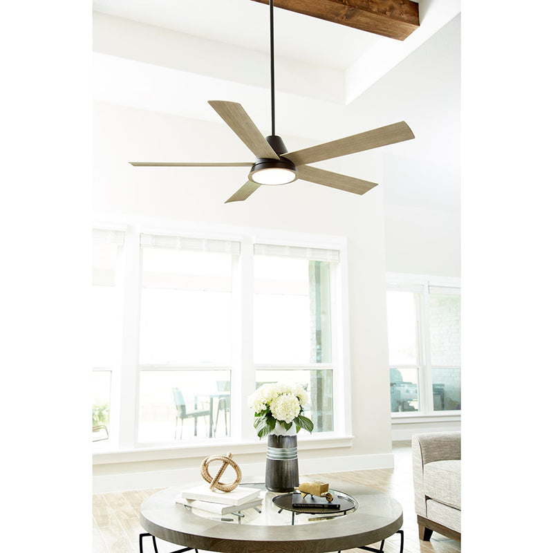 Oxygen 3-115 Temple 56" Outdoor Ceiling Fan with LED Light Kit