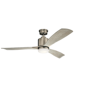 Kichler 300027 Ridley II 52" Ceiling Fan with LED Light