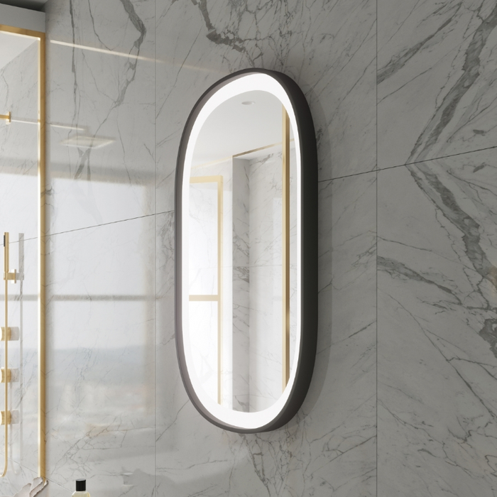 Paris Mirror Chic 24 x 36 Oval LED Illuminated Mirror, RGBW