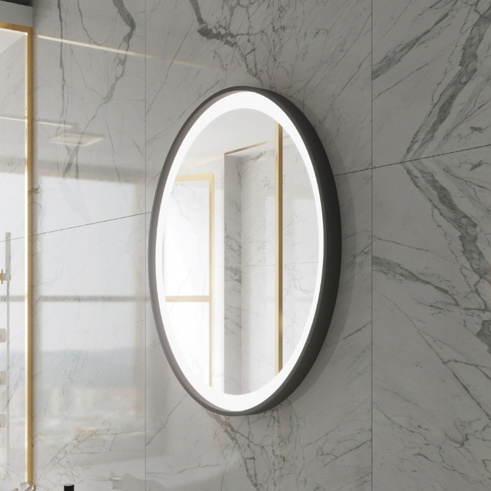 Paris Mirror Chic 32 x 32 Round LED Illuminated Mirror, RGBW