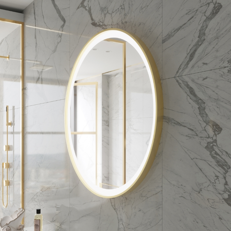 Paris Mirror Chic 40 x 40 Round LED Illuminated Mirror