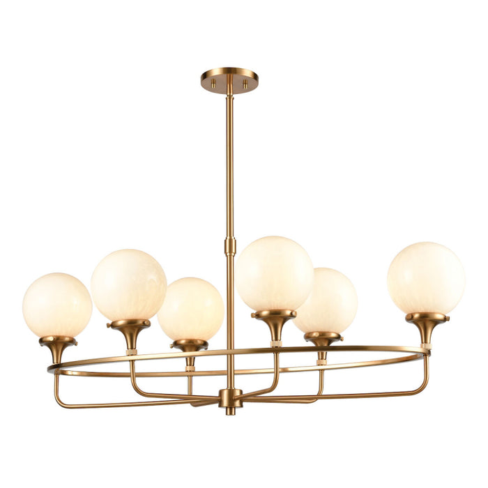 ELK 30147 Beverly Hills 6-lt 38" Linear Chandelier