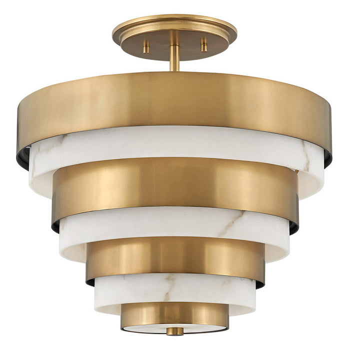 Hinkley 30183 Echelon Medium 3-lt 16" LED Semi Flush Mount