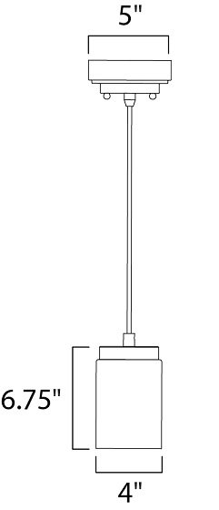 Maxim 30260 Mod 1-lt  4" LED Mini Pendant