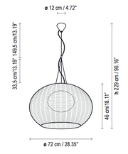 Bover Garota S/02 2-lt 28" LED Outdoor Pendant