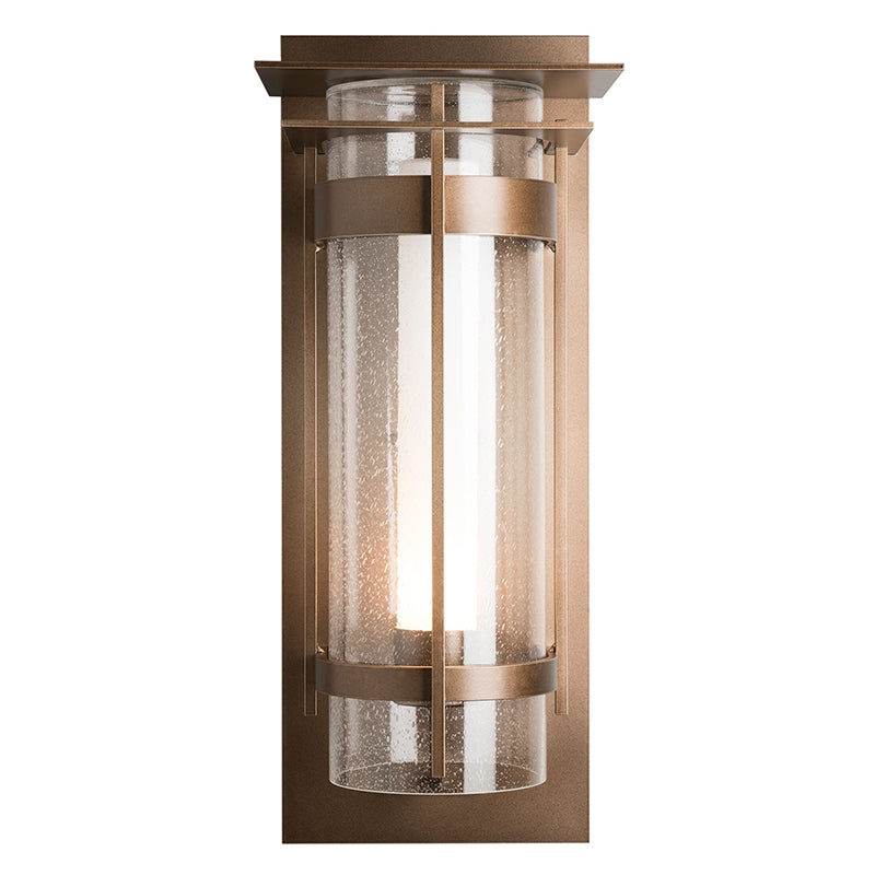 Hubbardton Forge 305999 Banded 1-lt 26" Tall Outdoor Sconce with Top Plate