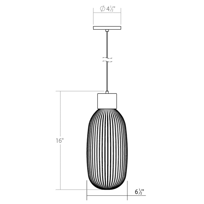 Sonneman 3101 Friso 1-lt 7" LED Pendant