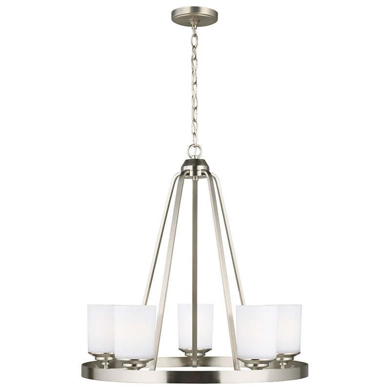Generation 3130705EN3 Kemal 5-lt 24" LED Chandelier