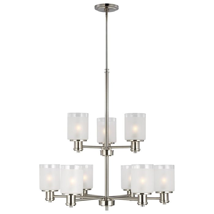 Sea Gull 3139809EN3 Norwood 9-lt 28" LED Chandelier