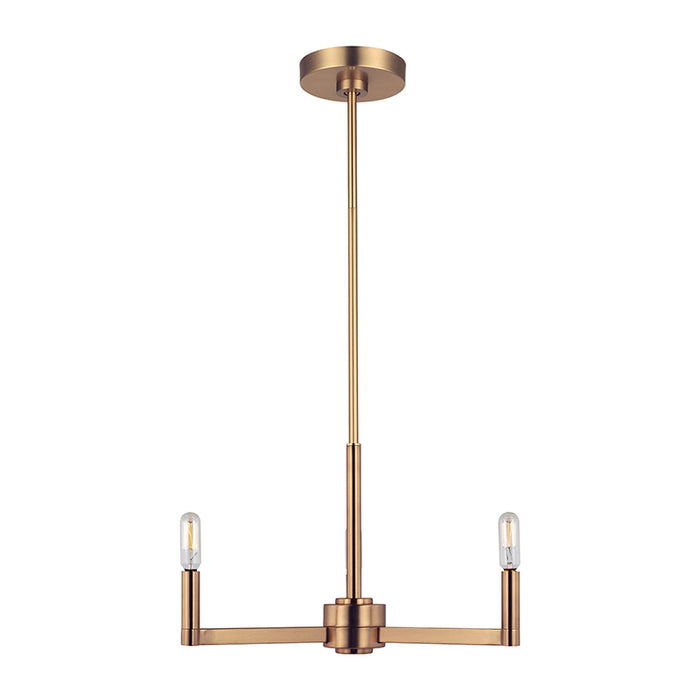Visual Comfort 3164203 Fullton 3-lt 20" Chandelier - Satin Brass