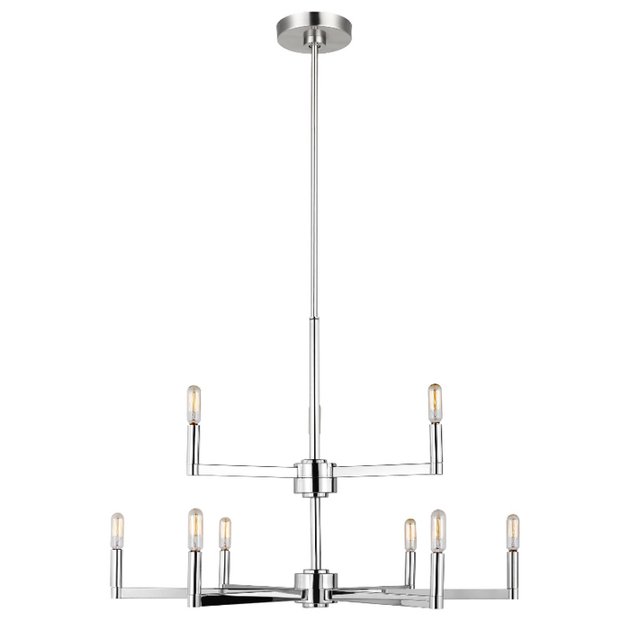 Visual Comfort 3164209 Fullton 9-lt 30" Chandelier - Chrome