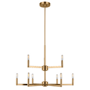 Visual Comfort 3164209 Fullton 9-lt 30" Chandelier - Satin Brass
