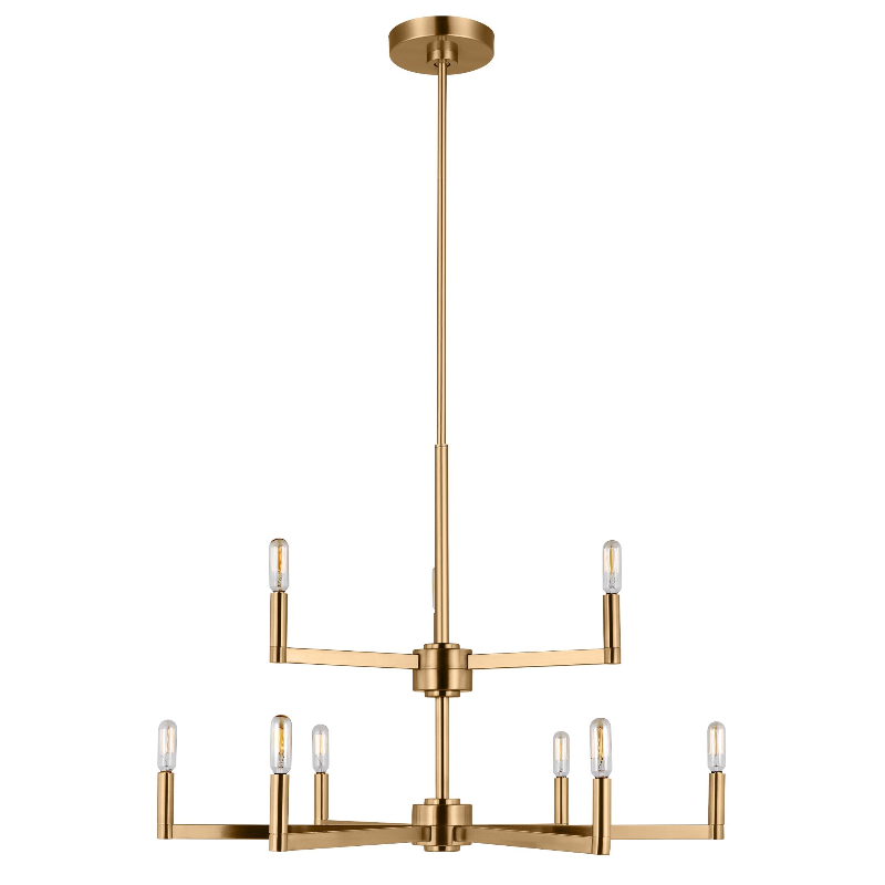 Visual Comfort 3164209 Fullton 9-lt 30" Chandelier - Satin Brass
