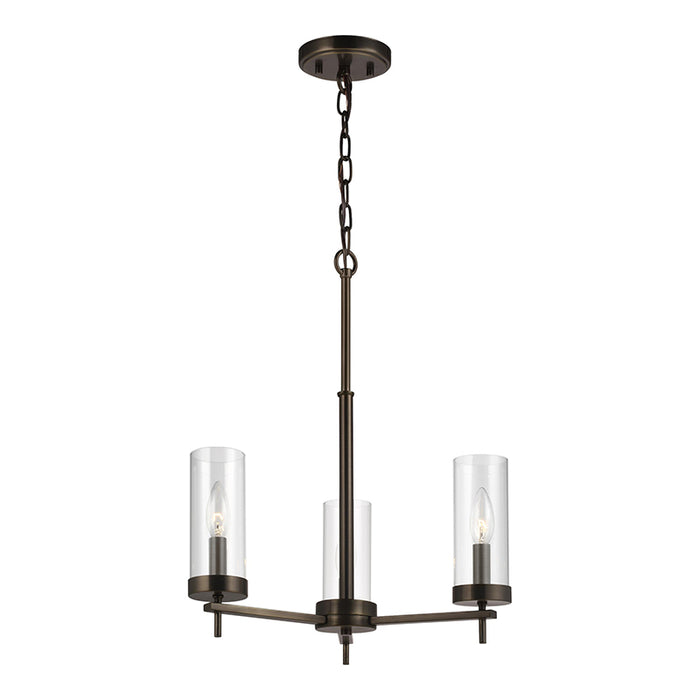 Visual Comfort 3190303EN Zire 3-lt 18" LED Chandelier