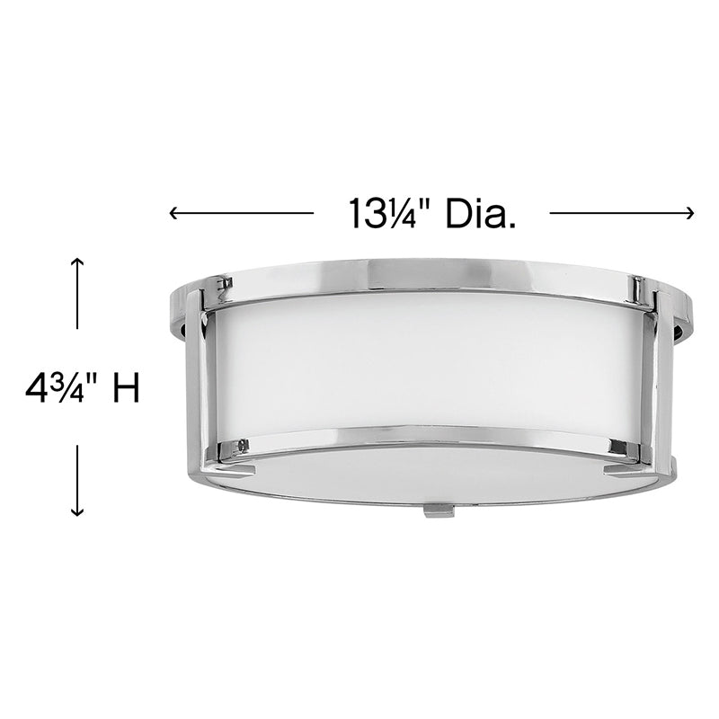 Hinkley 3241 Lowell Medium 2-lt 13" LED Flush Mount