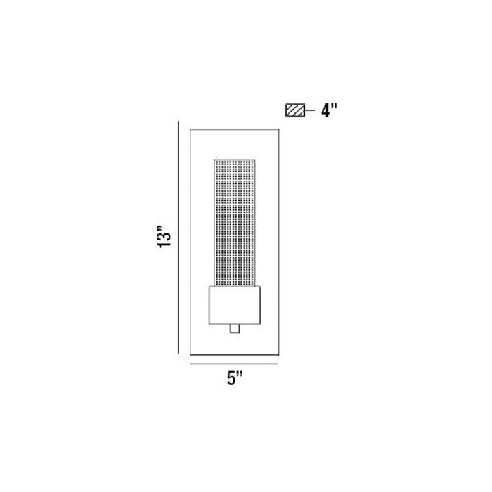 Eurofase 33688 Solato 1-lt 13" Tall LED Outdoor Wall Sconce