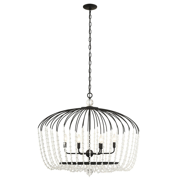 Varaluz 343N06 Voliere 6-lt 36" Pendant