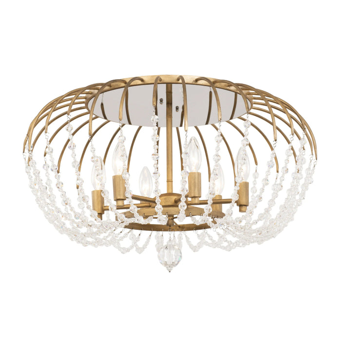 Varaluz 343S06 Voliere 6-lt 24" Semi-Flush Mount