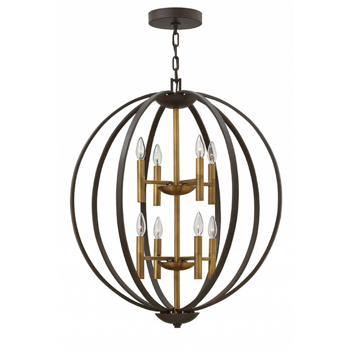 Hinkley 3468 Euclid 8-lt 28" LED Chandelier