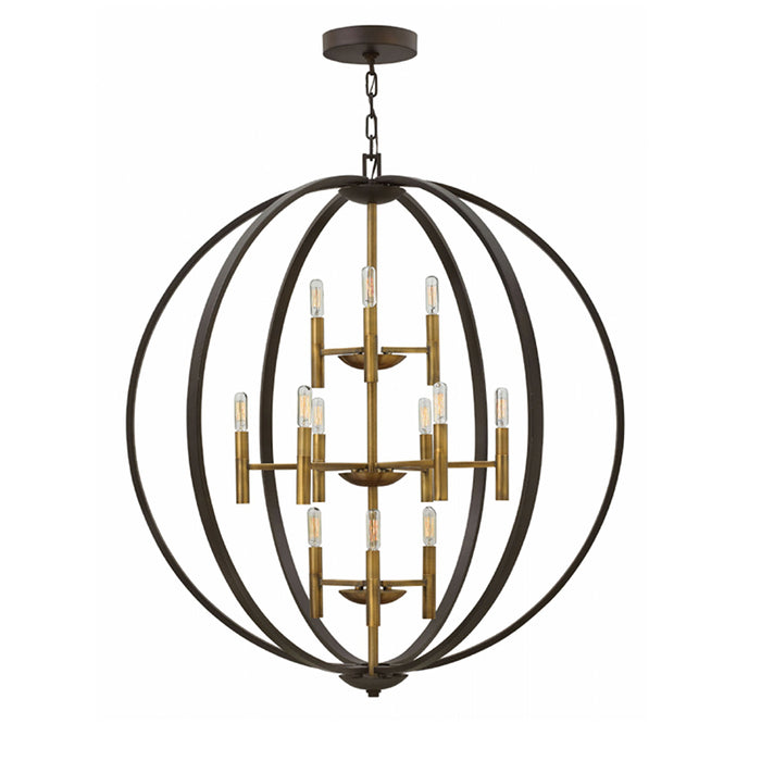 Hinkley 3469 Euclid 12-lt 36" LED Chandelier