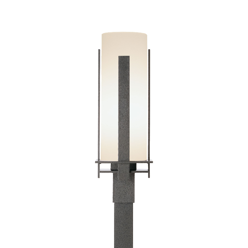 Hubbardton Forge 347288 Forged Vertical Bars 1-lt 22" Tall Outdoor Post Light