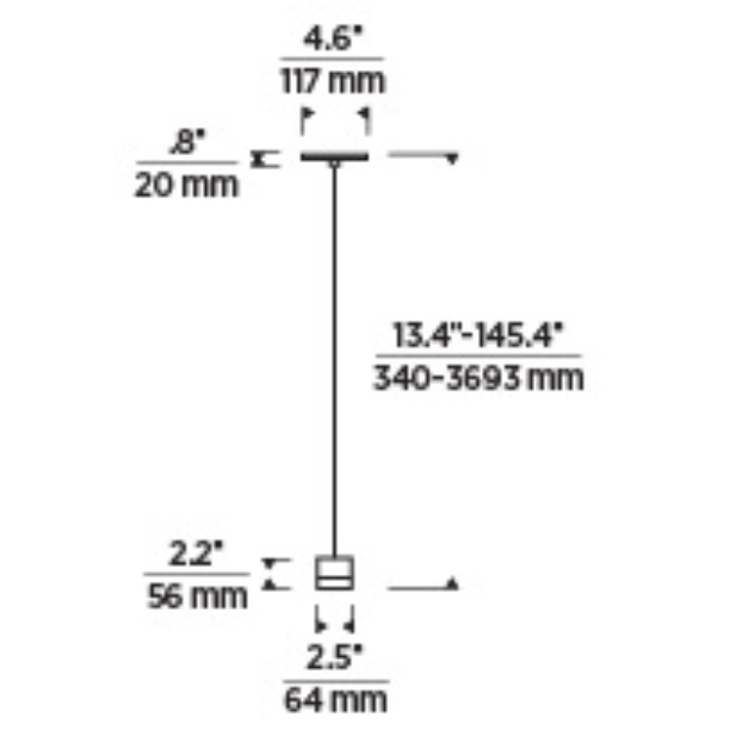 Visual Comfort 700TRSPGBL1 Gable 1-lt 3" LED Pendant