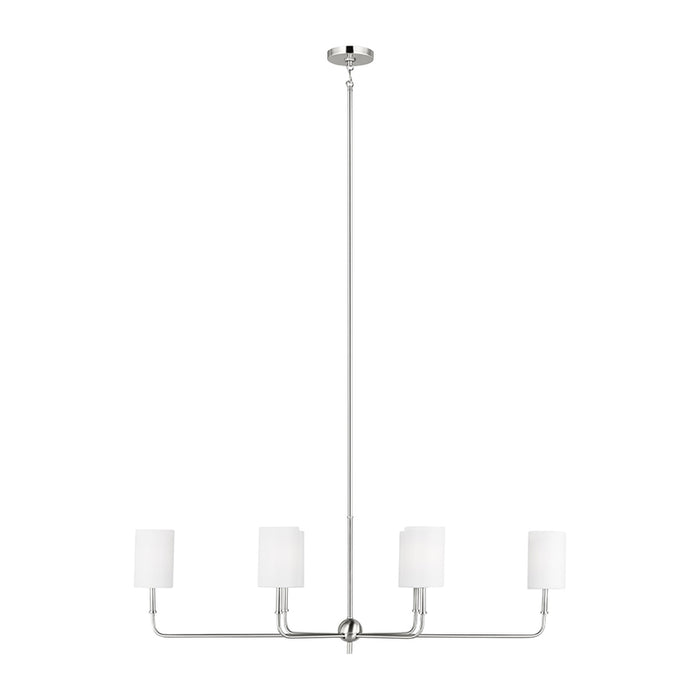 Sea Gull 3609306EN Foxdale 6-lt 44" LED Linear Chandelier