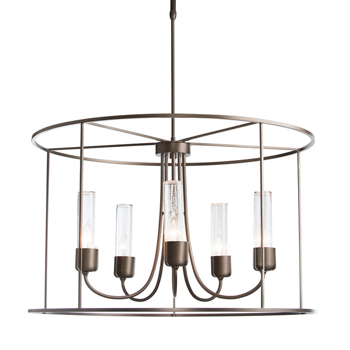 Hubbardton Forge 362010 Portico Drum 5-lt 32" Outdoor Pendant