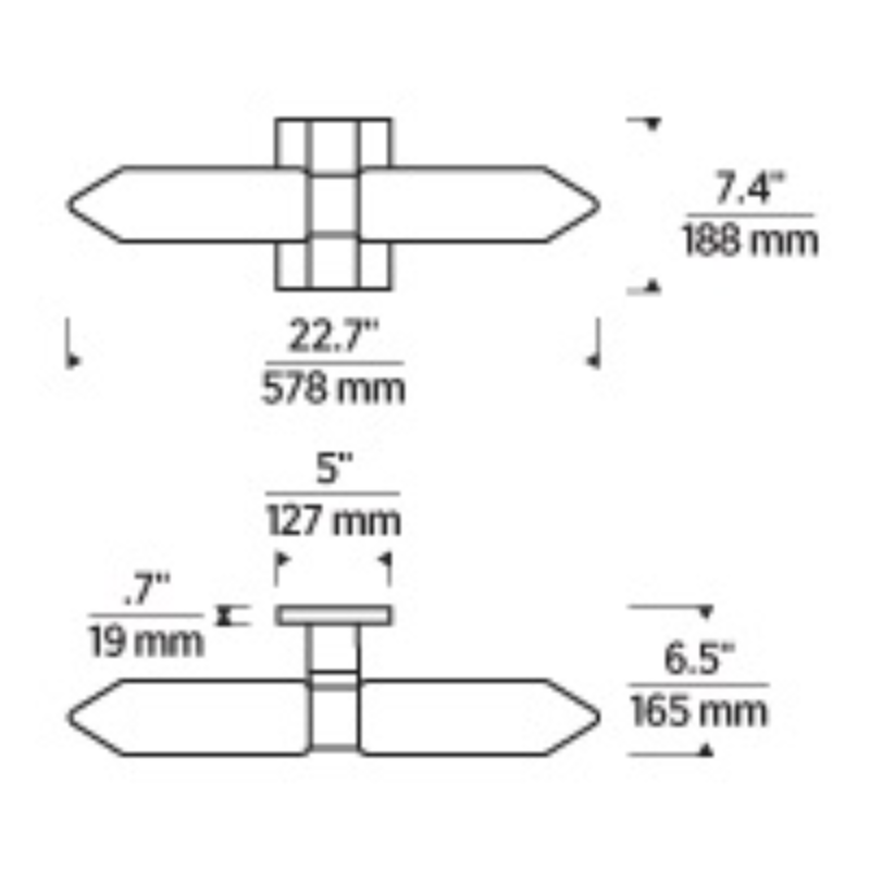 Visual Comfort 700BCLGSN23 Langston 1-lt 23" LED Bath Sconce