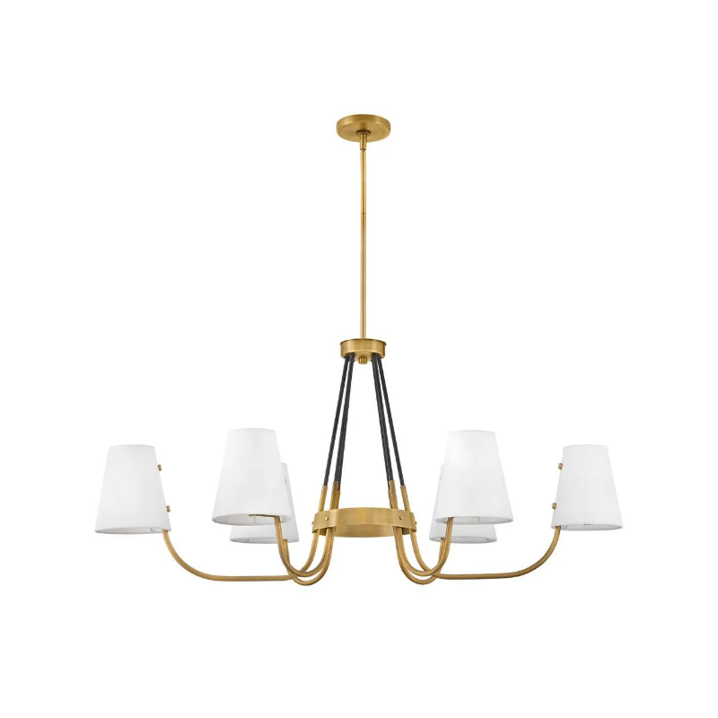 Hinkley 37388 Aston 6-lt 46" LED Linear Chandelier