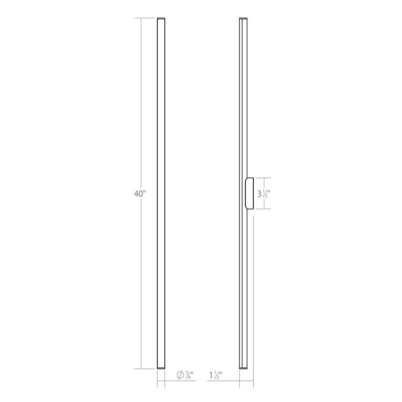 Sonneman 3774 Fino 1-lt 40" LED Bath Bar
