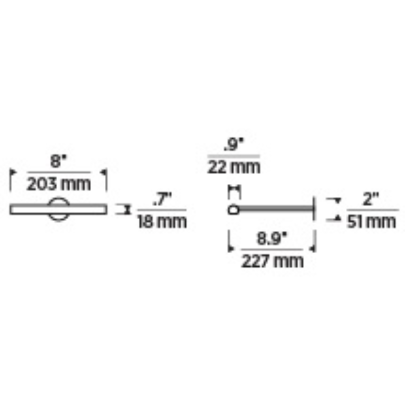 Visual Comfort 700PLUF8 Plural 1-lt 8" LED Picture Light