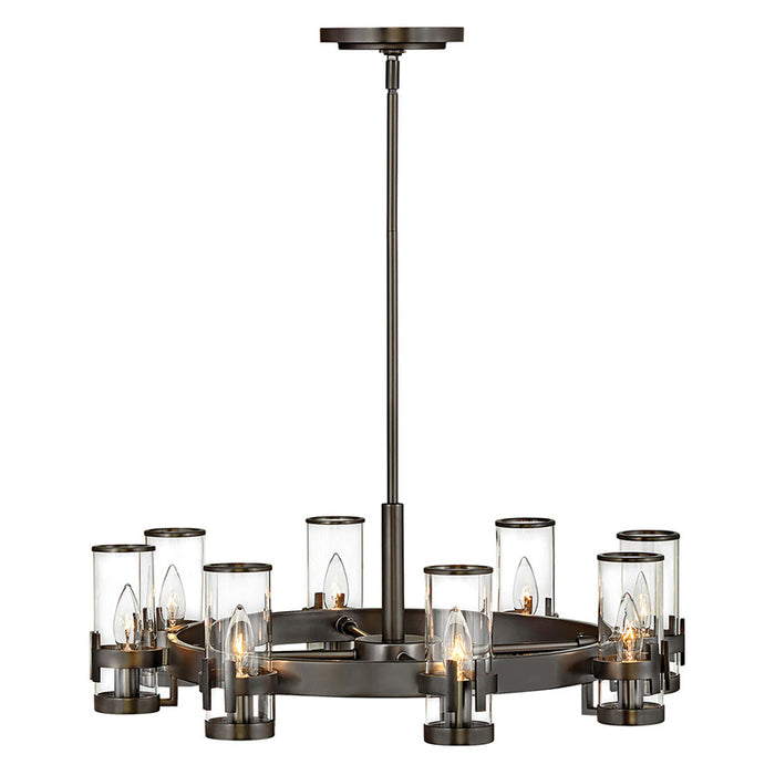 Hinkley 38106 Reeve Medium 8-lt 27" LED Chandelier