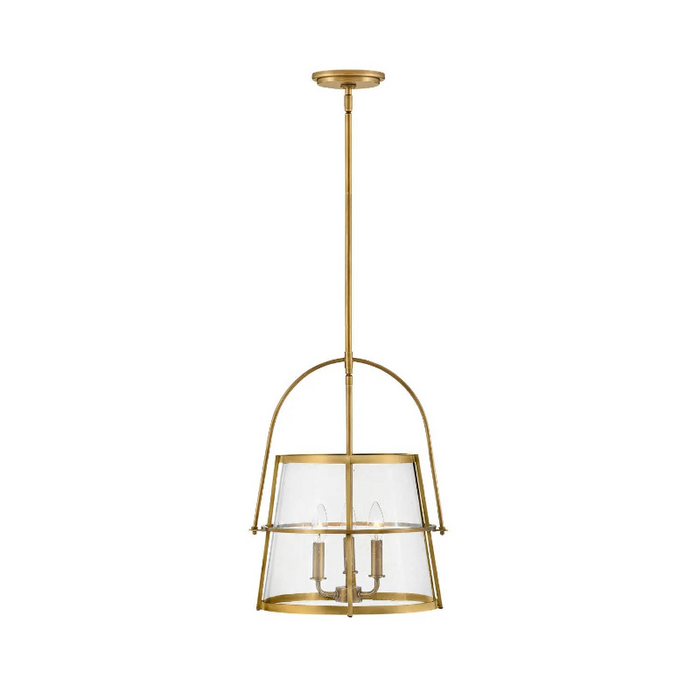 Hinkley 38113 Tournon 3-lt 15" LED Pendant - Heritage Brass