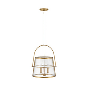 Hinkley 38113 Tournon 3-lt 15" LED Pendant - Heritage Brass