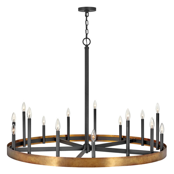 Hinkley 3865 Wells Large 15-lt 45" LED Chandelier