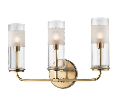 Hudson Valley 3903 Wentworth 3-lt Wall Sconce