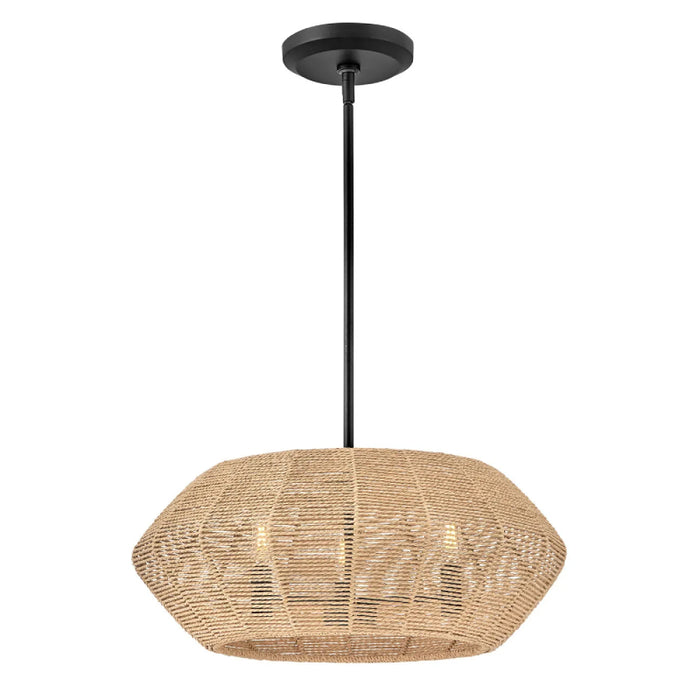 Hinkley 40383 Luca 3-lt 21" LED Small Convertible Drum Pendant