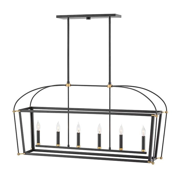Hinkley 4054 Selby 6-lt 48" LED Island Pendant