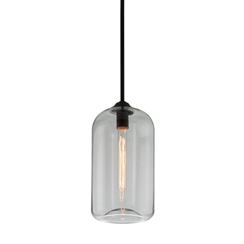 Troy District 1-lt 8" Pendant