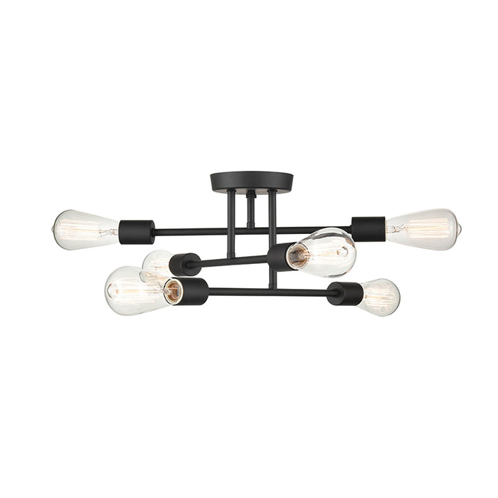 Millennium 4256 Decco 6-lt 17" Semi Flush Mount