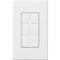 Lutron NT-6PF Field Customizable 6-Port Nova T Frame With Blanks