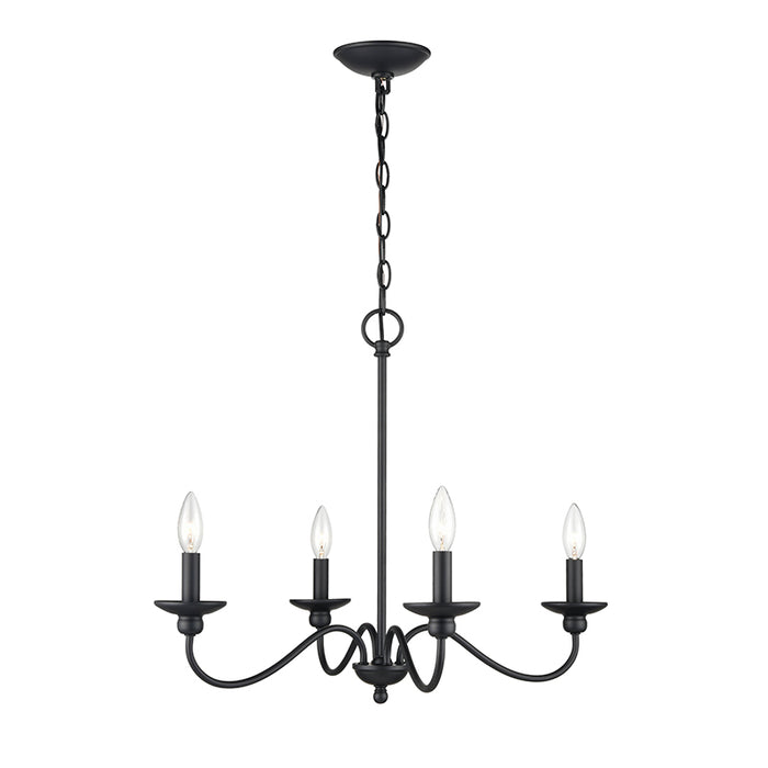Millennium 4384 Delvona 4-lt 24" Chandelier