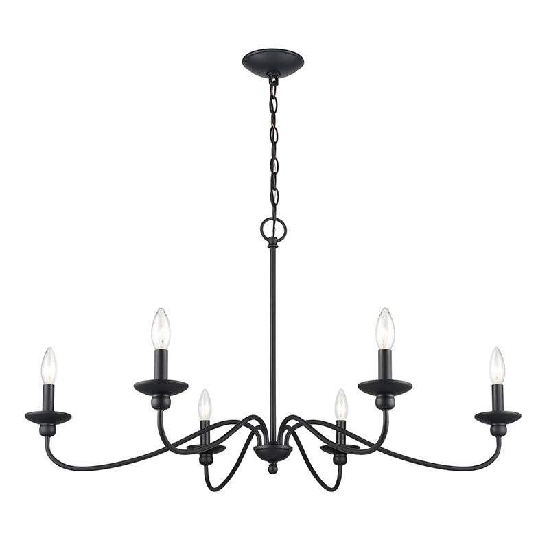 Millennium 4386 Delvona 6-lt 37" Chandelier