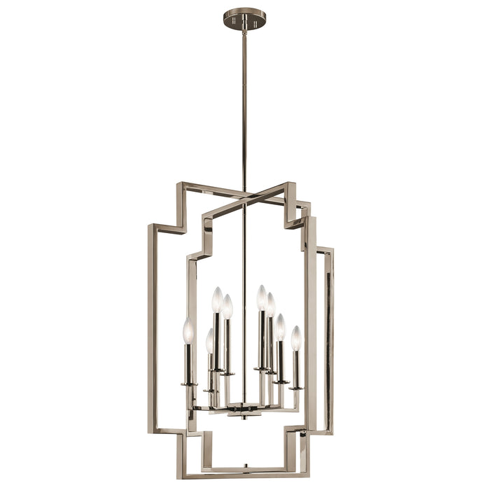 Kichler 43966 Downtown Deco 8-lt 24" Foyer Chandelier