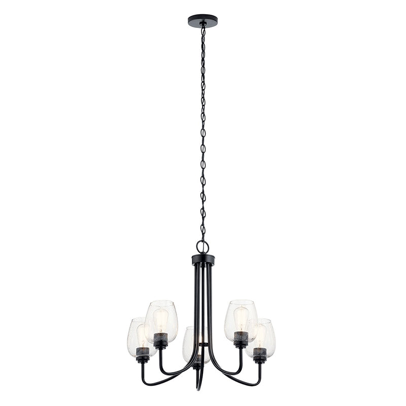Kichler 44377 Valserrano 5-lt 24" Chandelier with Clear Seeded Glass